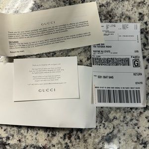Used twice like NEW. Purchased at Gucci.